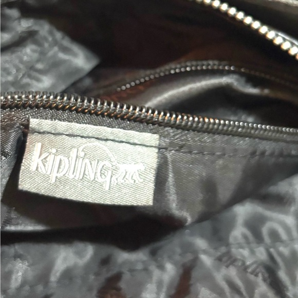 Kipling Gray Shoulder nlyon metallic Bag - Picture 7 of 7
